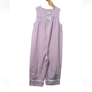 Gymboree European Holiday vintage lavender corduroy romper Toddler Girls